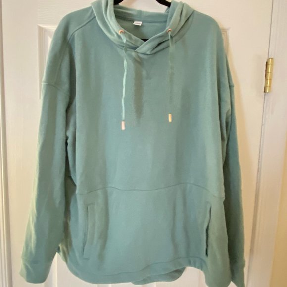 Hoodie with Deep Curved Hem - Picture 1 of 2